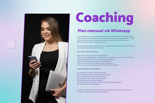 Plan mensual vía Whatsapp